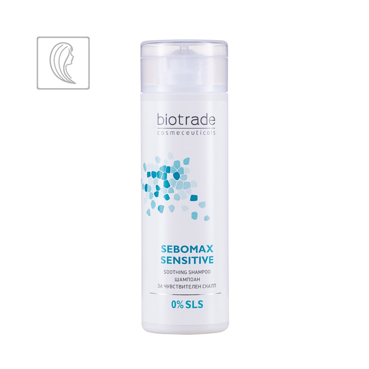 Sebomax Sensitive Soothing Shampoo Biotrade zklidňující šampon na vlasy pro citlivou pokožku