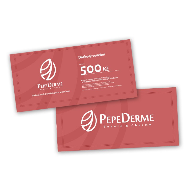 Dárkový voucher poukaz od PepeDerme 500 Kč