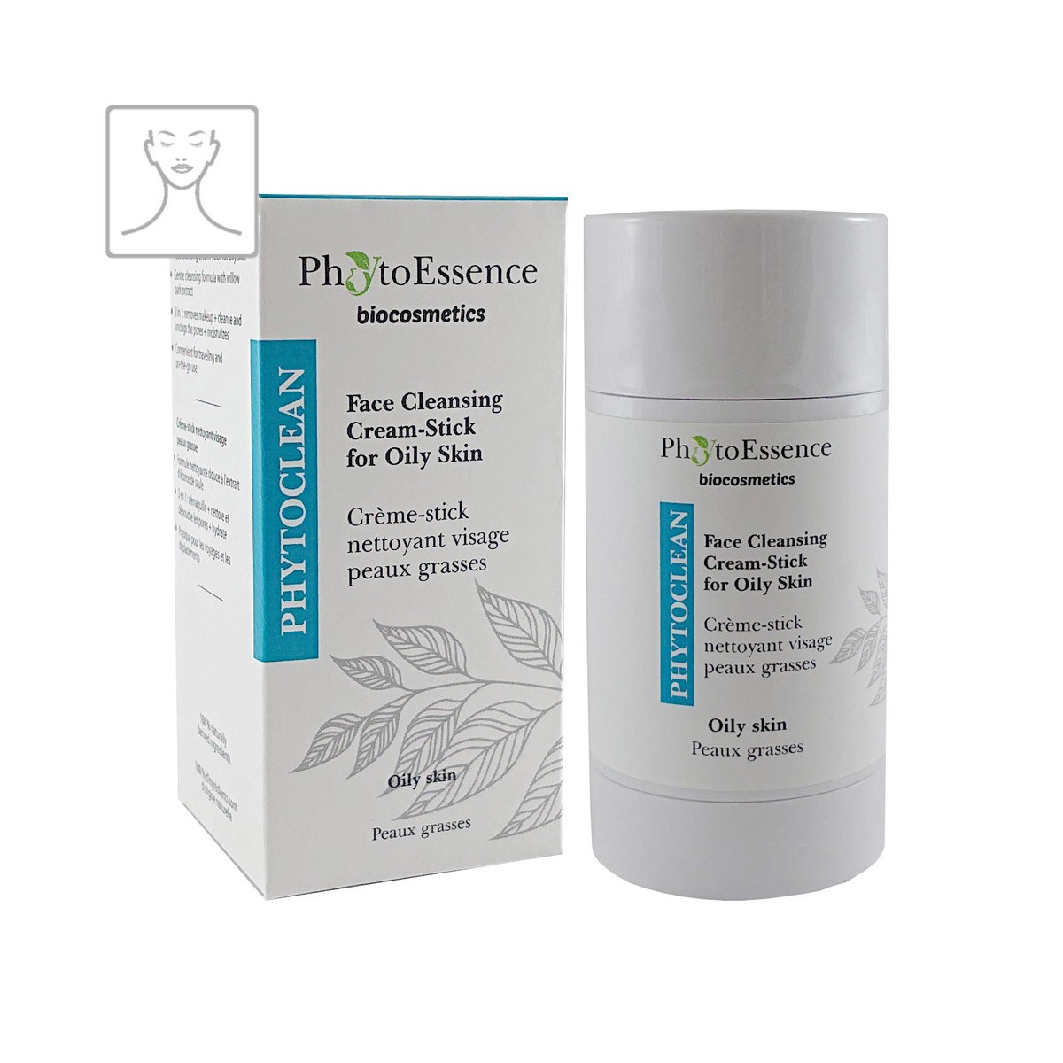 Face Cleansing Cream-Stick for Oily Skin PhytoEssence čisticí krémová tyčinka pro mastnou pokožku